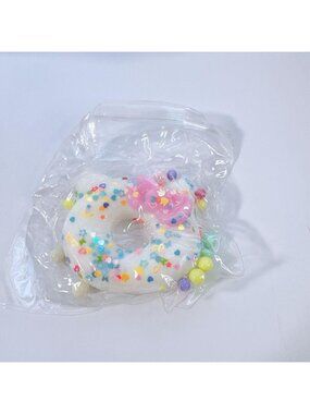 Hello Kitty Shaped Donut Squishy | Kawaii Sprinkle Squishy